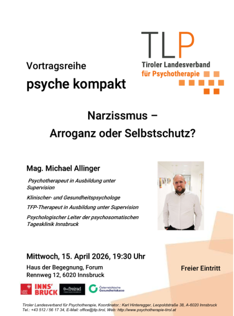 Plakat zur Vortragsreihe psyche kompakt