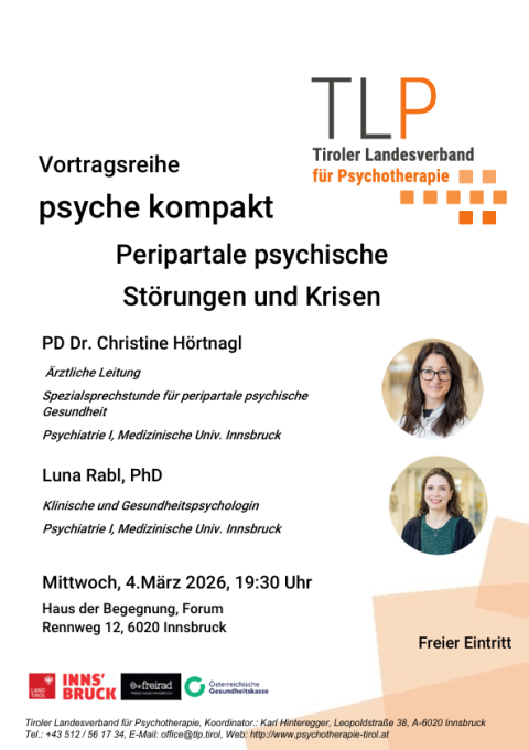 Plakat zur Vortragsreihe psyche kompakt